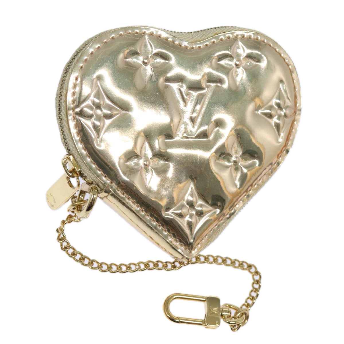 LOUIS VUITTON Monogram Miroir Porte Monnaie Coeur Purse Dore M93567 84185