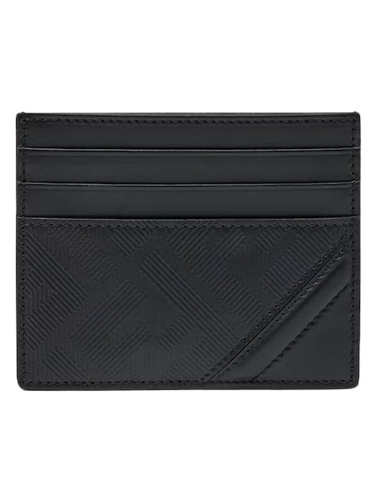 Fendi Shadow Diagonal Card Wallet Black