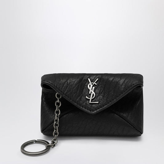 Saint Laurent Keychain Case Envelope Cassandre Black Men