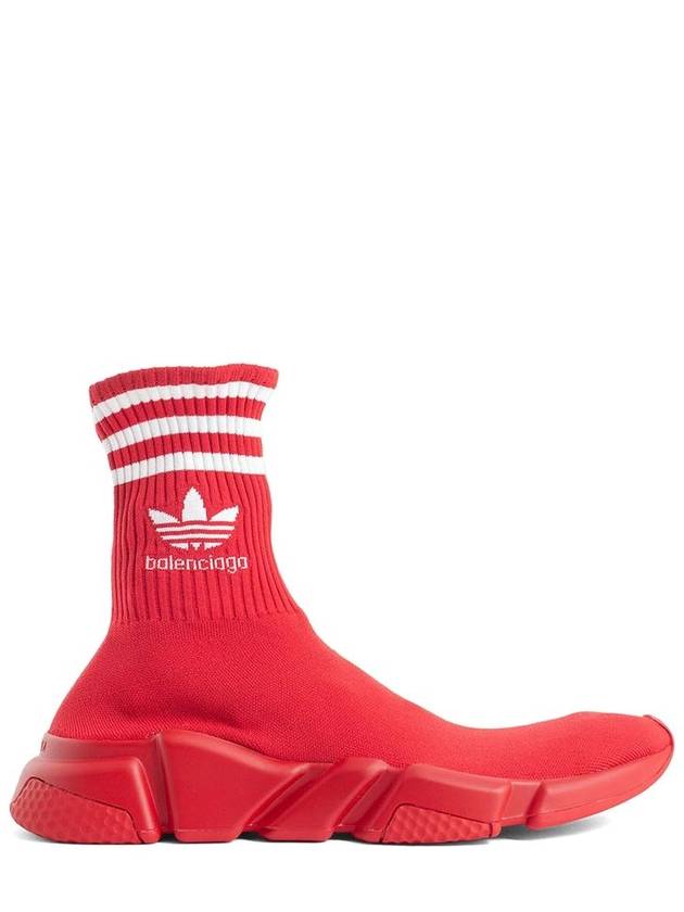 Balenciaga Speed Stretch Knit High Top Sneakers Red