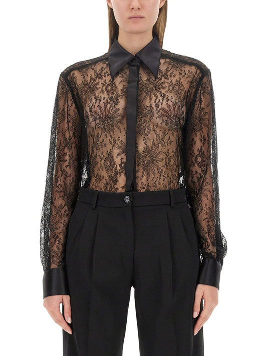Dolce & Gabbana Women Chantilly Lace Shirt