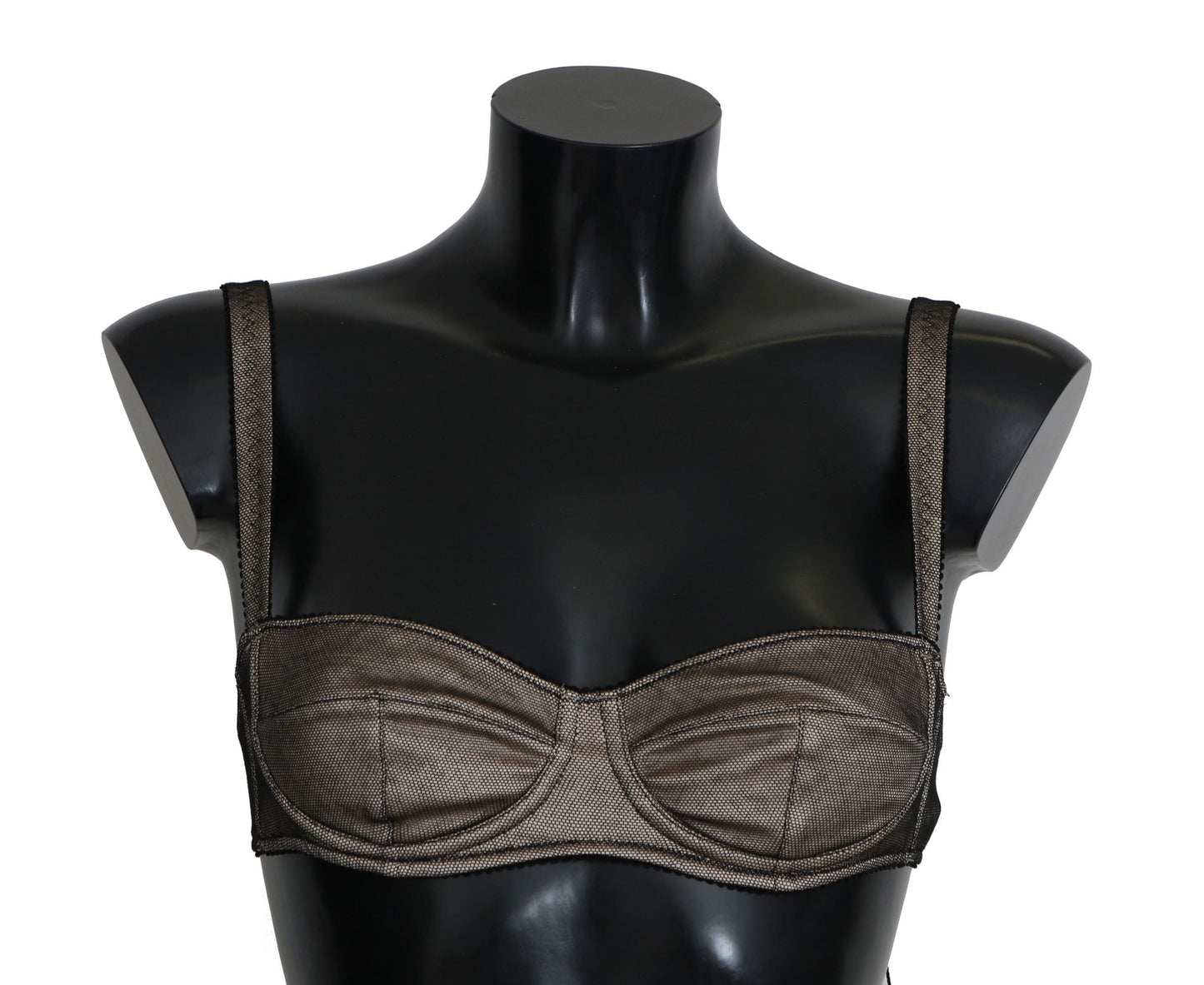 Dolce & Gabbana Brown Regg Balconcino Imbottito Bra Women's Underwear