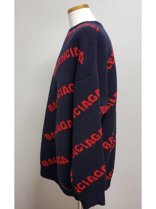 Balenciaga Multi logo knit L