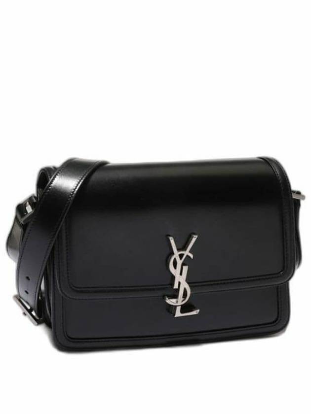 Saint Laurent Men's Solferino Medium Satchel Cross Bag Black
