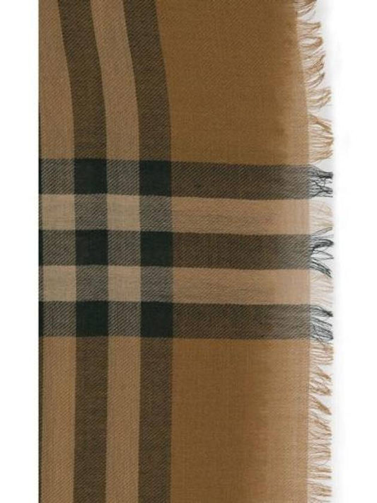 Burberry Check Lightweight Wool Scarf Nest