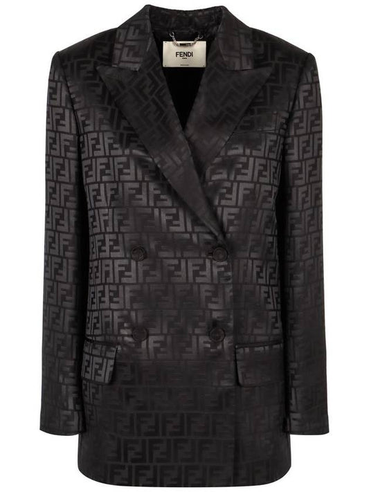 Fendi Fendi Silk Double-Breast Blazer