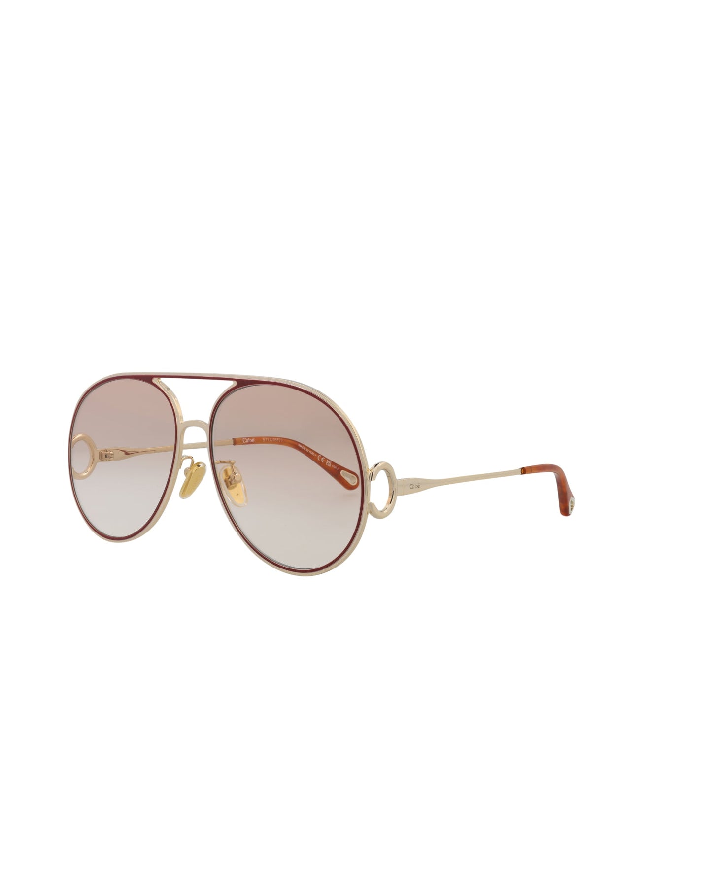 Aviator-Frame Metal Sunglasses