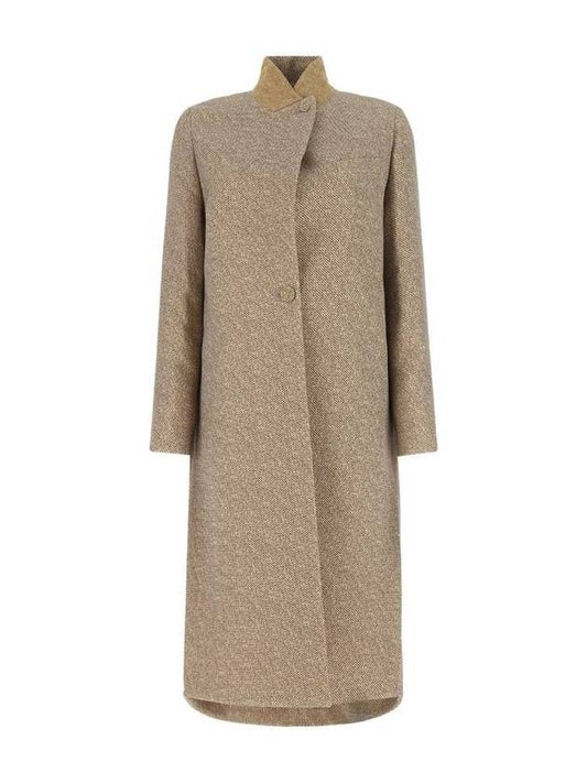 Fendi wool blend single coat