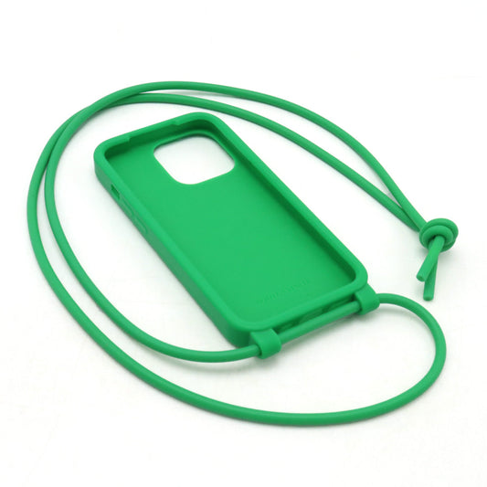 Bottega Veneta   INTRECHAT iPhone 13 Pro Smartphone Case Cellular Cover Silicone Parachute Green with necklace 690824V0EY03708