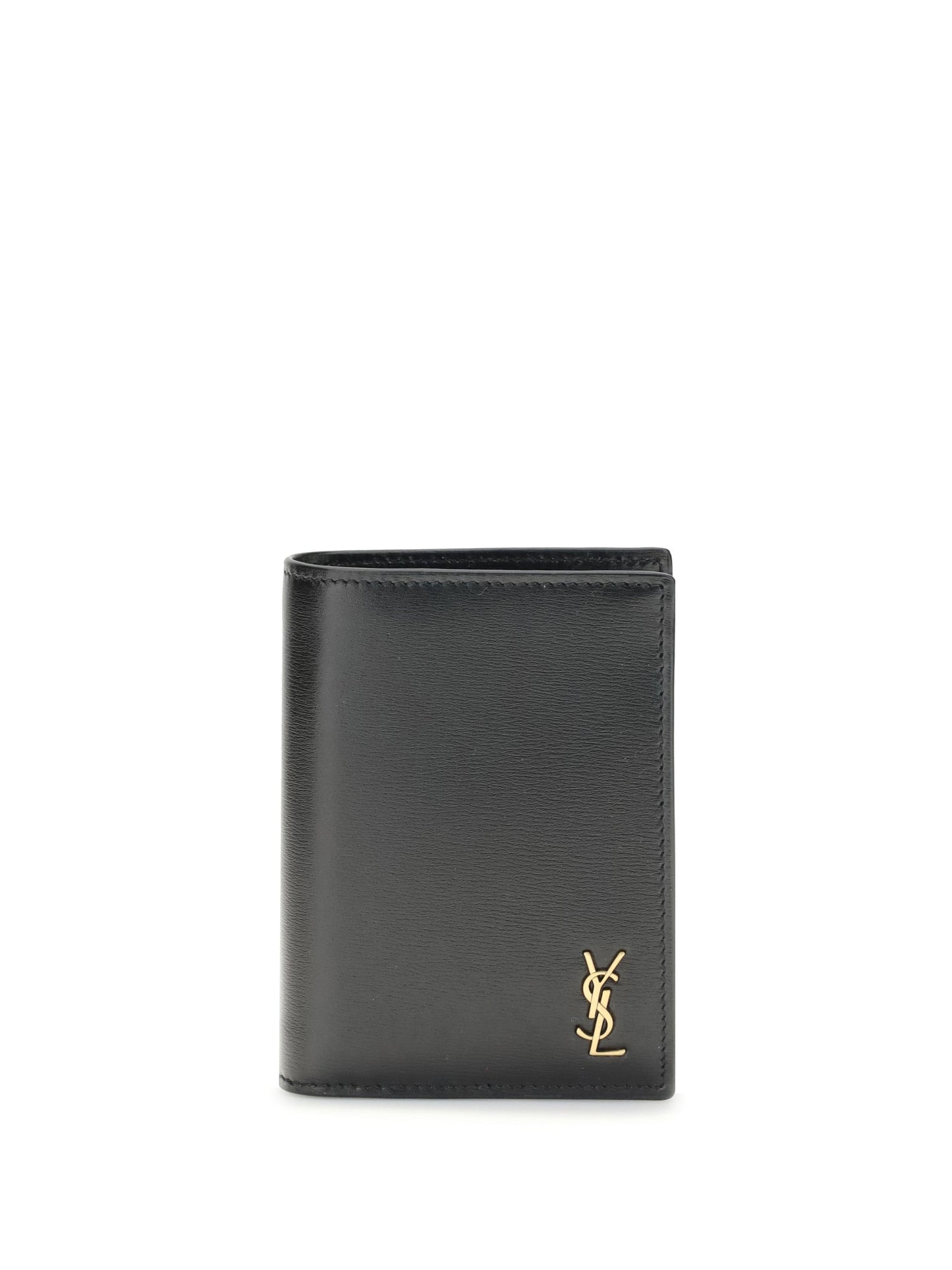 Saint Laurent Men Tiny Cassandre Credit Card Holder