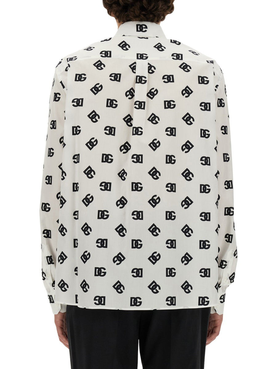Dolce & Gabbana Men Dg Logo Shirt All Over
