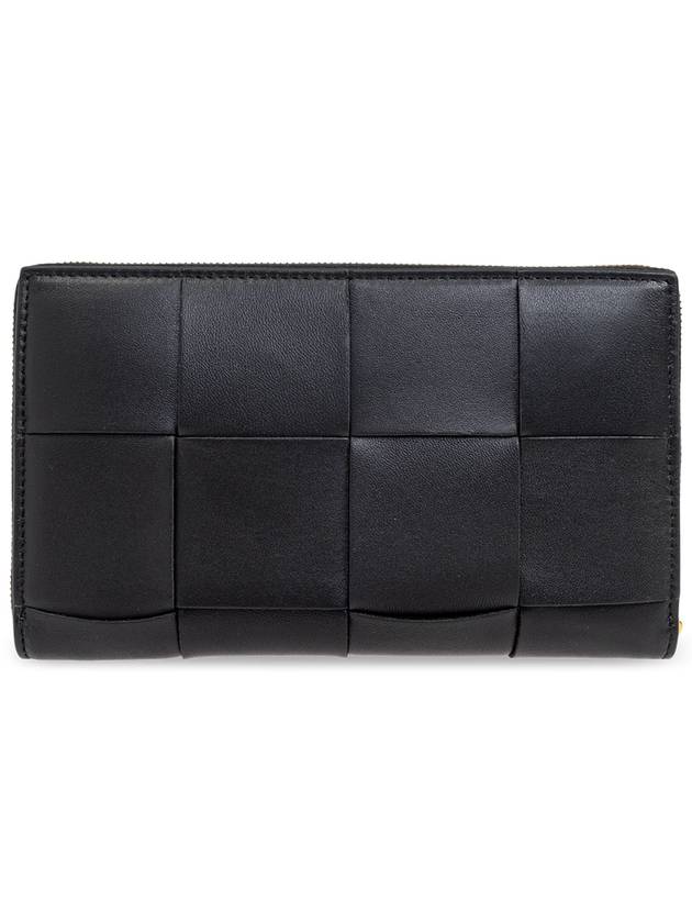 Bottega Veneta Bottega Veneta Leather Wallet, Women's, Black