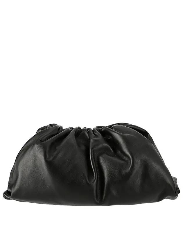 Bottega Veneta Nappa Pouch Dumpling Clutch Bag Black