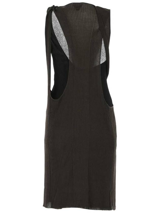 Bottega Veneta two-tone cotton blend midi dress