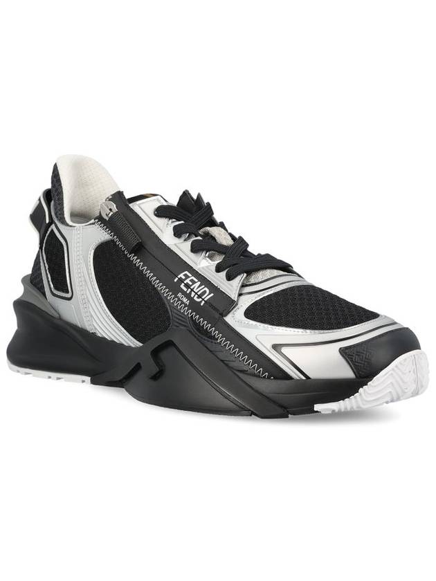 Fendi Technical Mesh Running Low-Top Sneakers Black