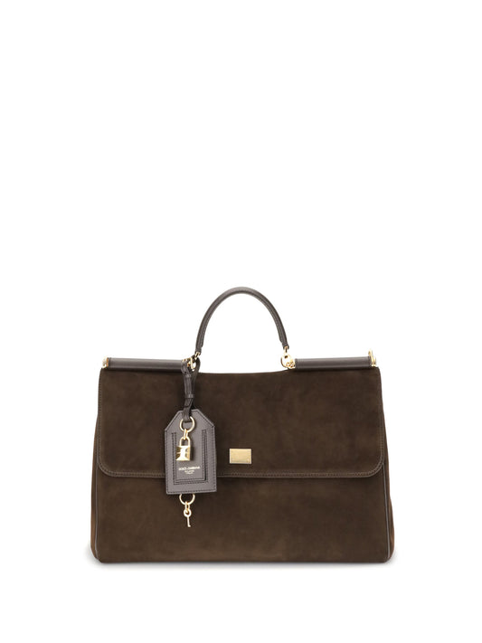 Dolce & Gabbana Women Sicily Suede Handbag