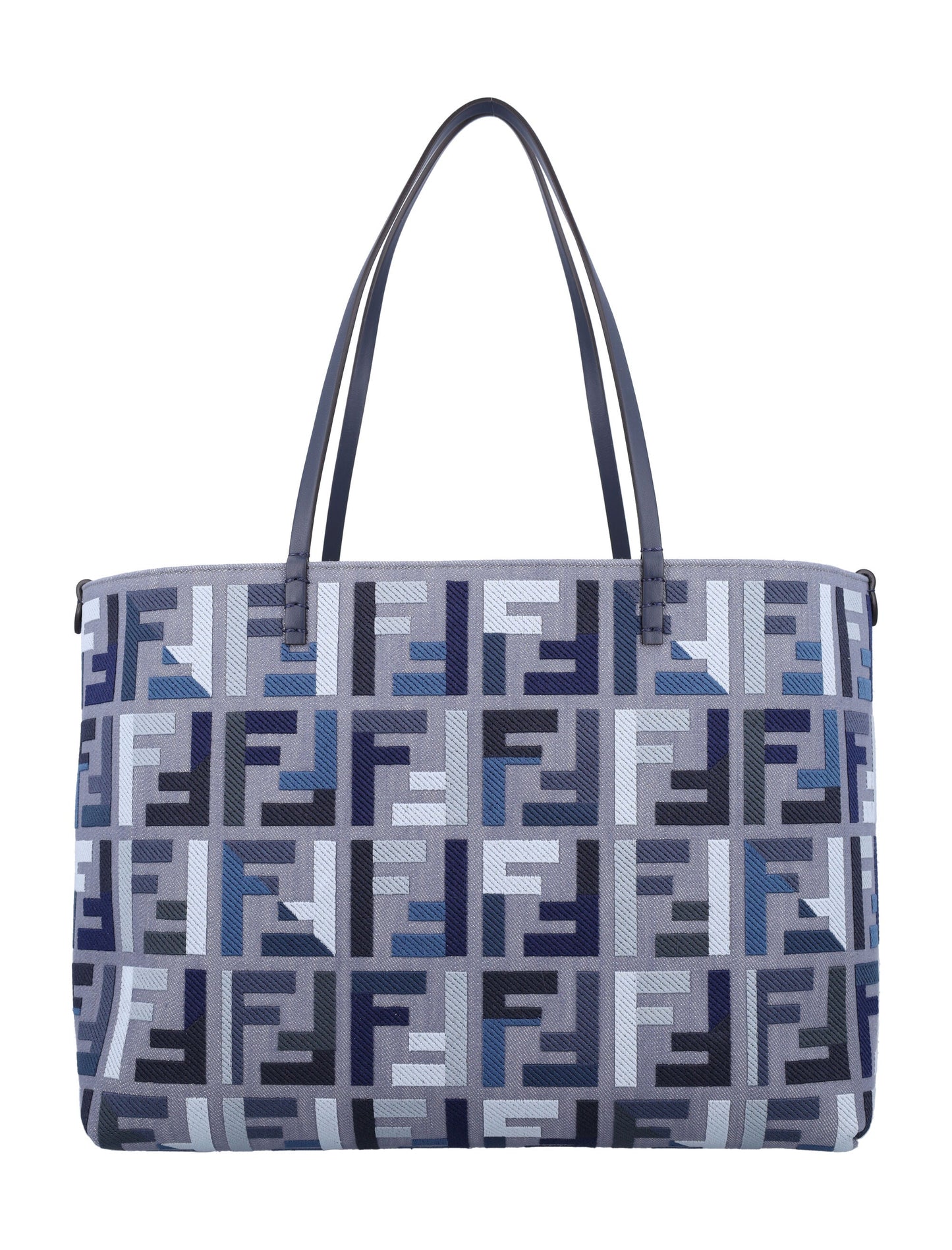 FENDI Large Canvas Shopper with FF Embroidery