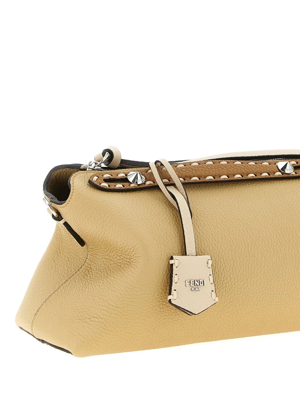 FENDI Soft Medium Handbag with Macro Top Stitching