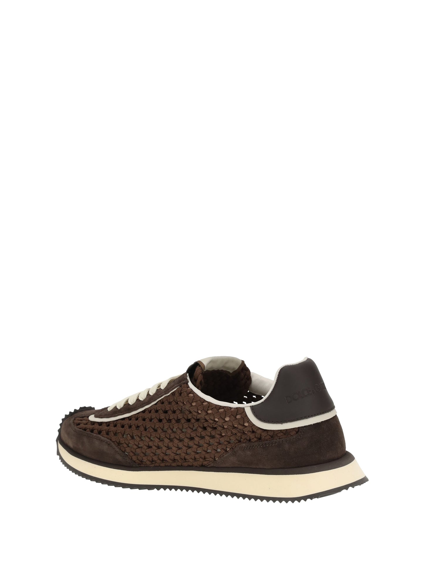 Dolce & Gabbana Men Woven Design Sneakers