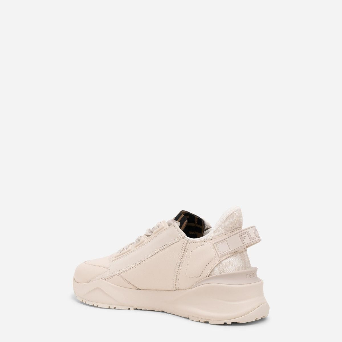 FENDI Leather and Jacquard FLOW Sneakers for Women