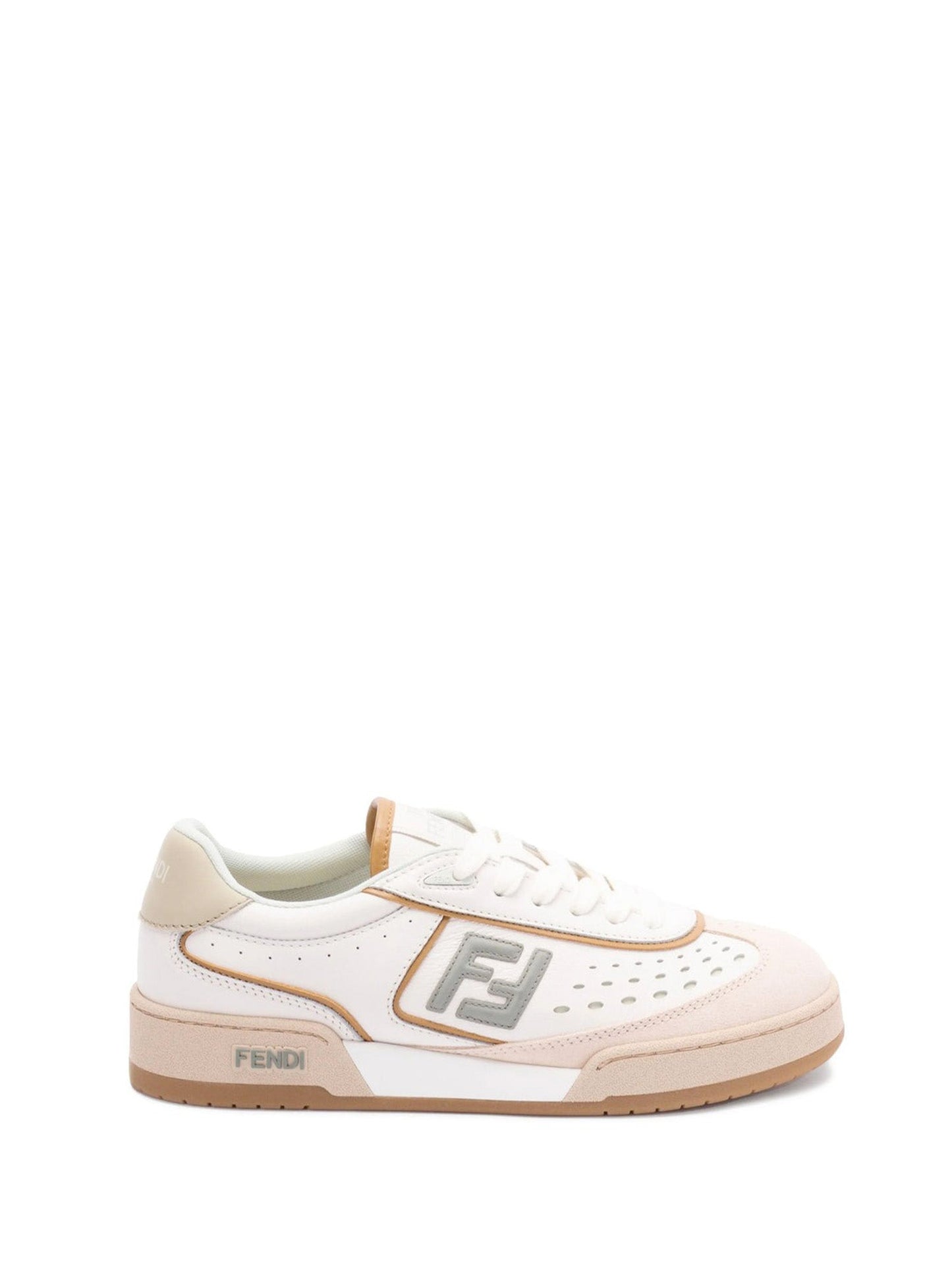 FENDI FF Motif Leather Sneaker for Women