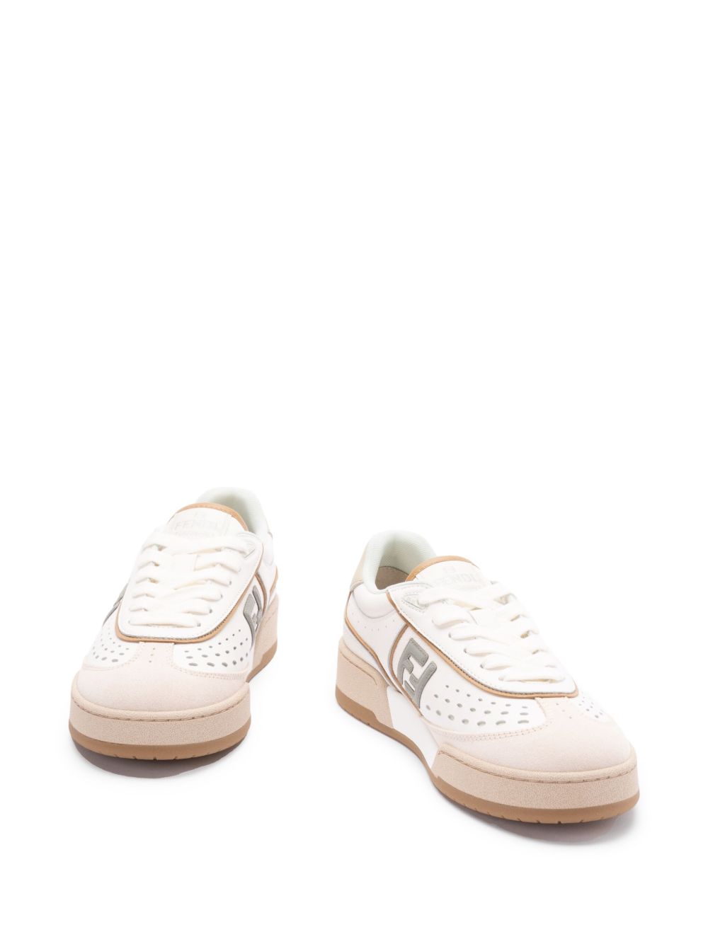 FENDI FF Motif Leather Sneaker for Women