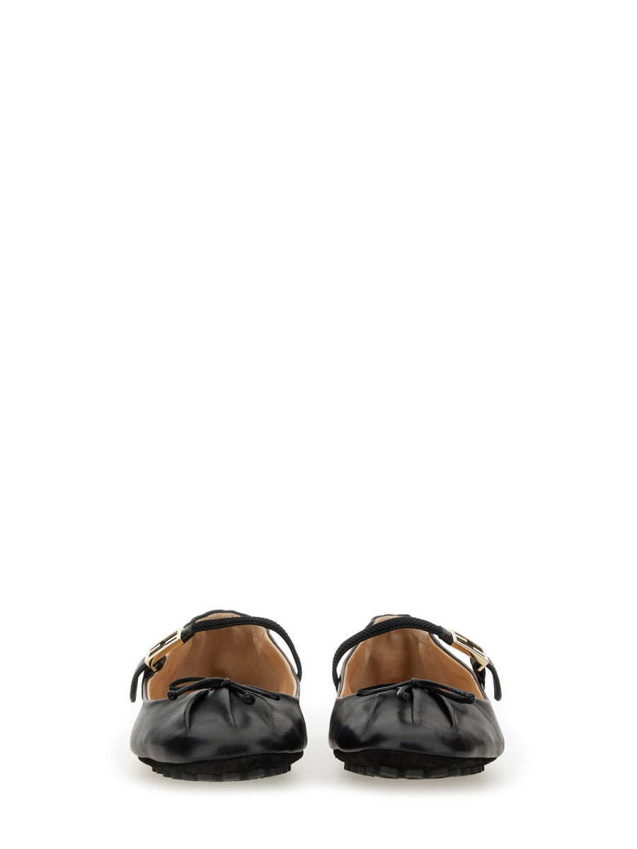 FENDI Elegant Leather Flats for Women - SS25 Collection