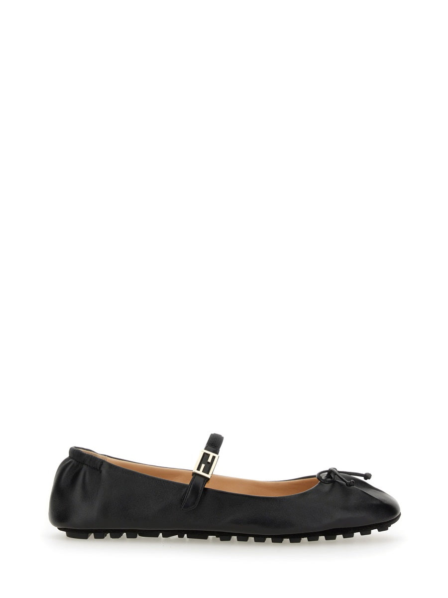 FENDI Elegant Leather Flats for Women - SS25 Collection