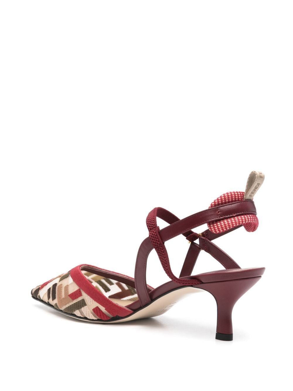 FENDI Kitten Rete Ric Multicolor Pumps - FW24 Collection