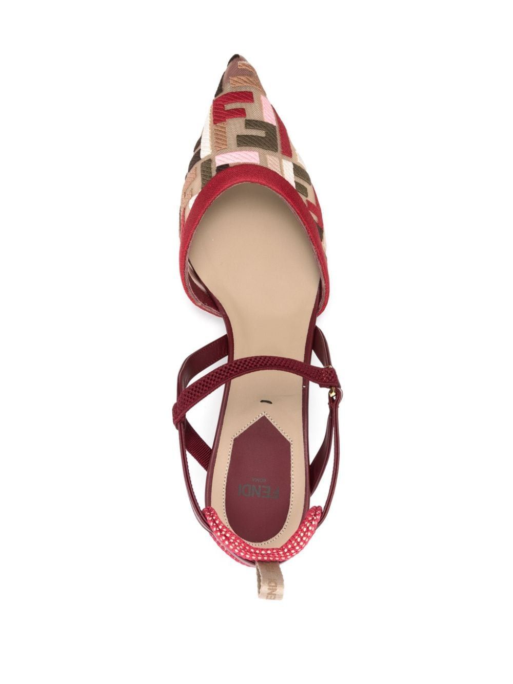 FENDI Kitten Rete Ric Multicolor Pumps - FW24 Collection