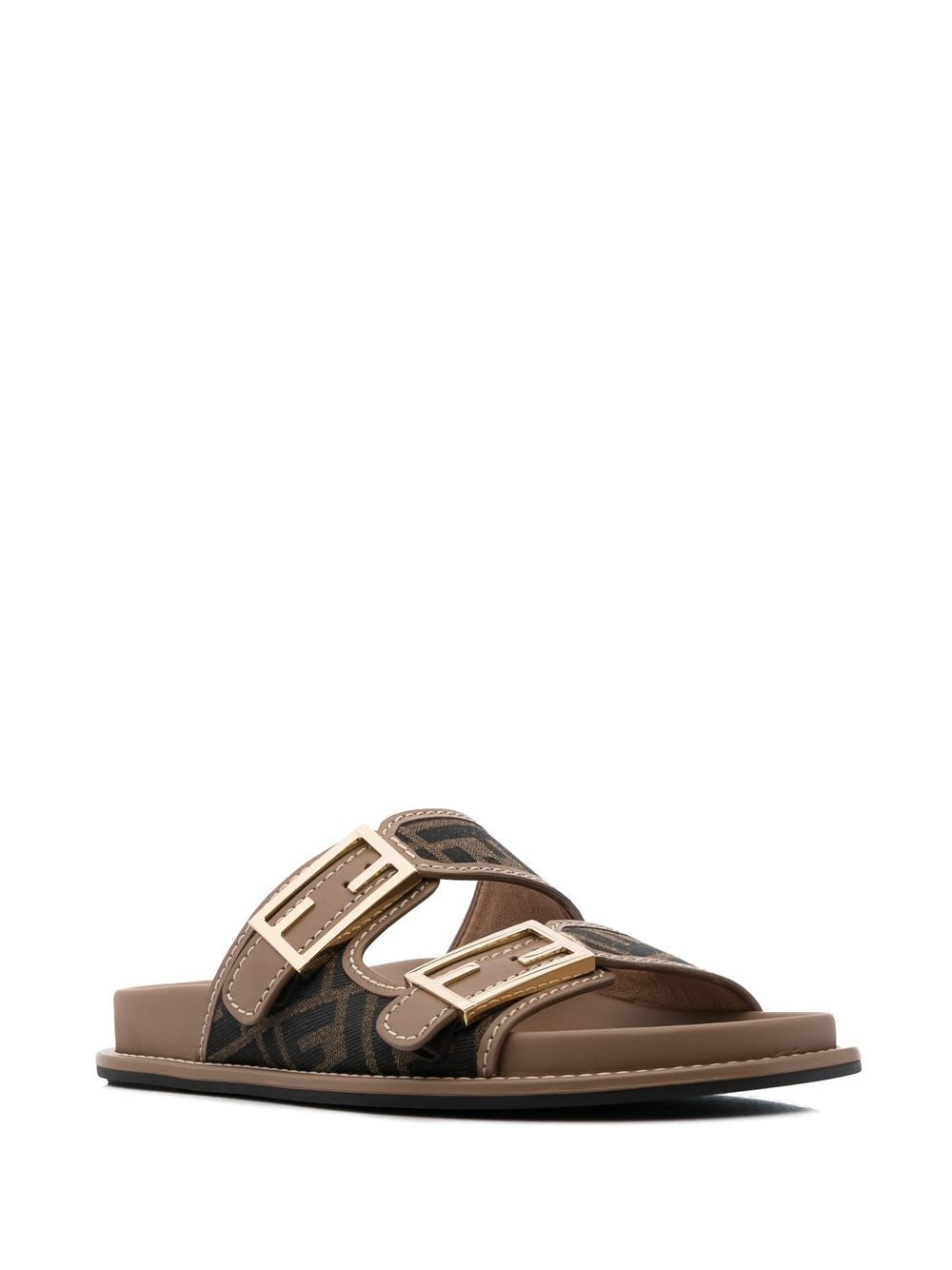 FENDI Double-Strap Slide Sandals