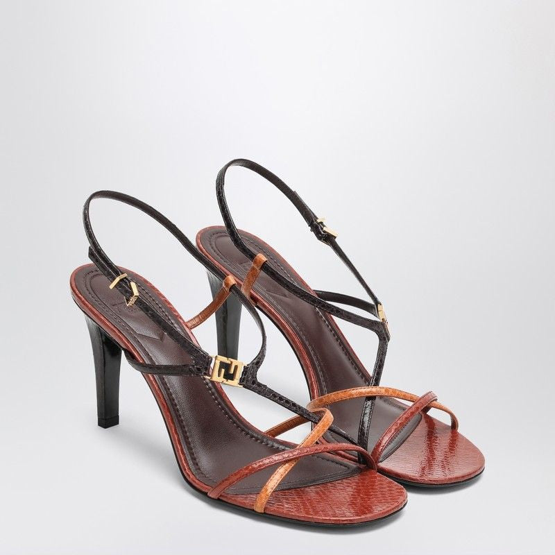 FENDI FFOLD Mini Heel Sandal