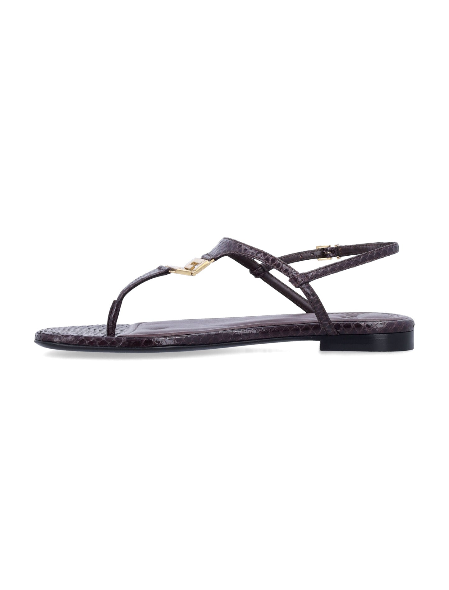 FENDI Foldable Ayers Leather Flip-Flops - Size 8