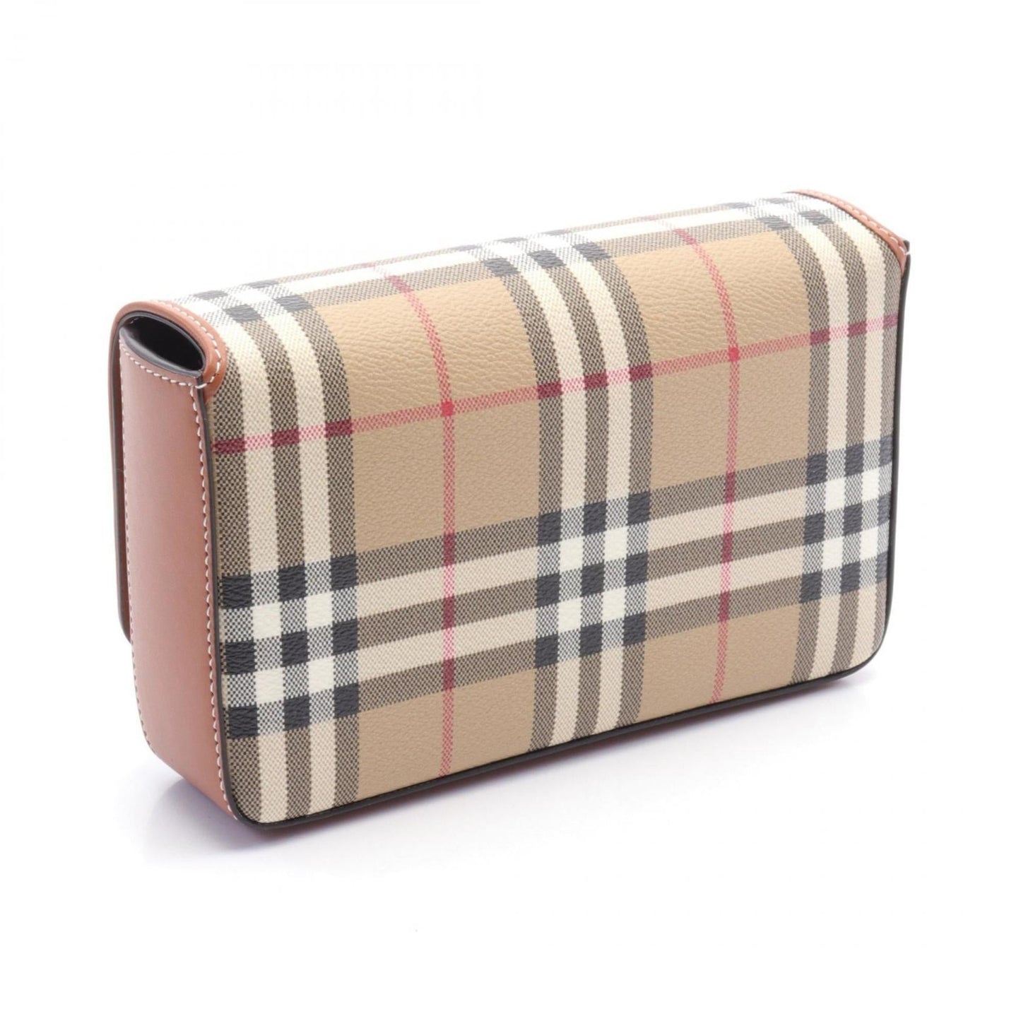 Burberry    Coated Canvas Pvc Leather Shoulder Bag ()