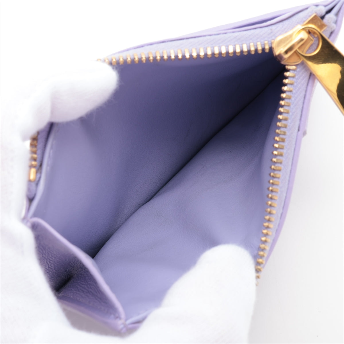 Bottega Veneta  Maxine Introduction Leather Coin Case Pearl