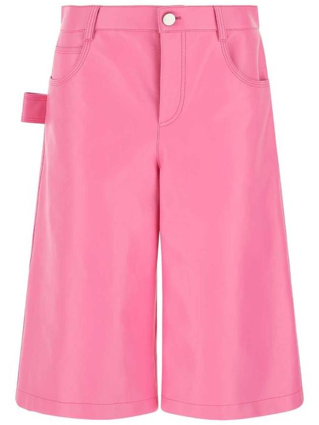 Bottega Veneta Women's Nappa Leather Bermuda Shorts Pink