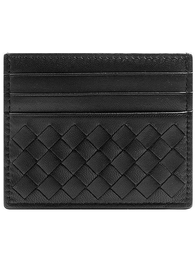 Bottega Veneta Intrecciato Classic Card Wallet Black