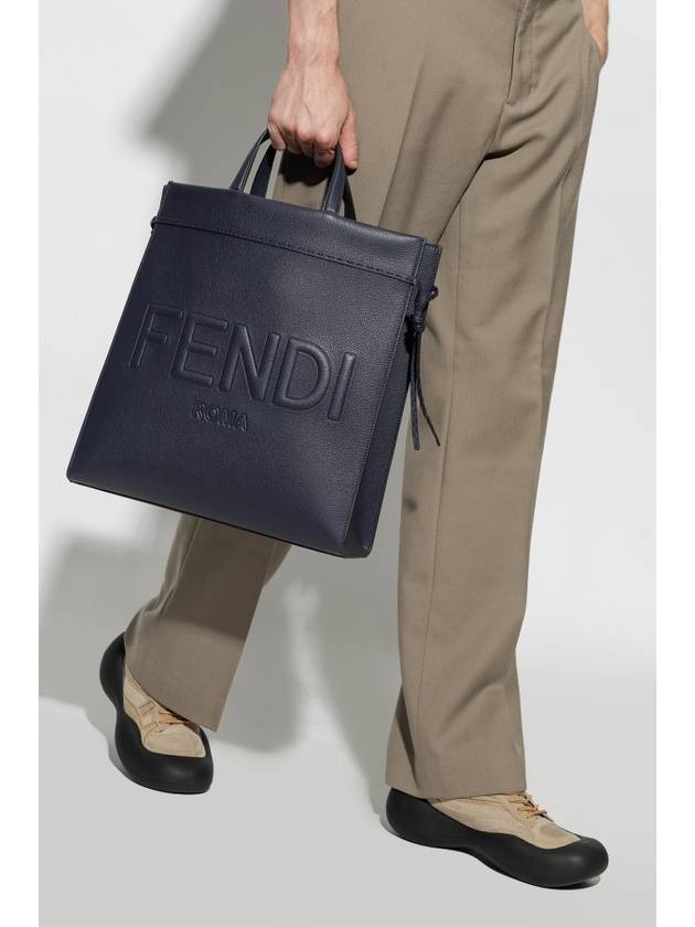 Fendi Go To Shopper Medium Tote Back Navy