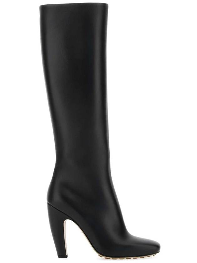 Bottega Veneta Canalazzo Leather Walker Boots Black