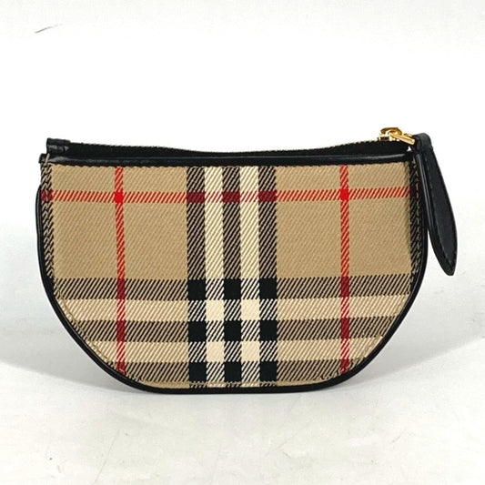 Burberry  Leather Canvas Coin Purse/Coin Case ()
