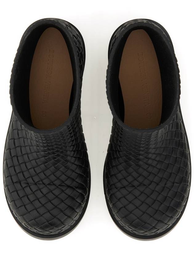 Bottega Veneta Fireman Rubber Rain Boots Black