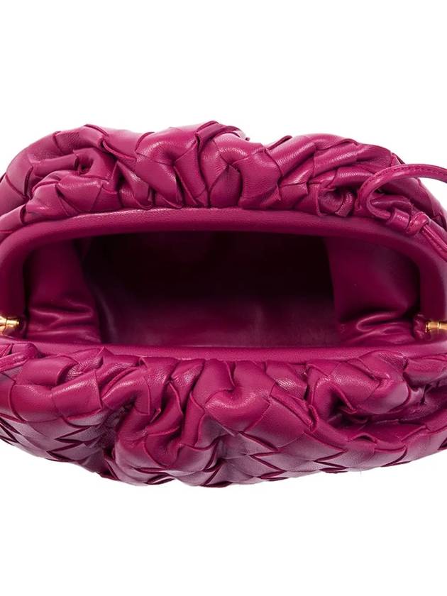 Bottega Veneta Intrecciato Mini Pouch Bag Cinnabar