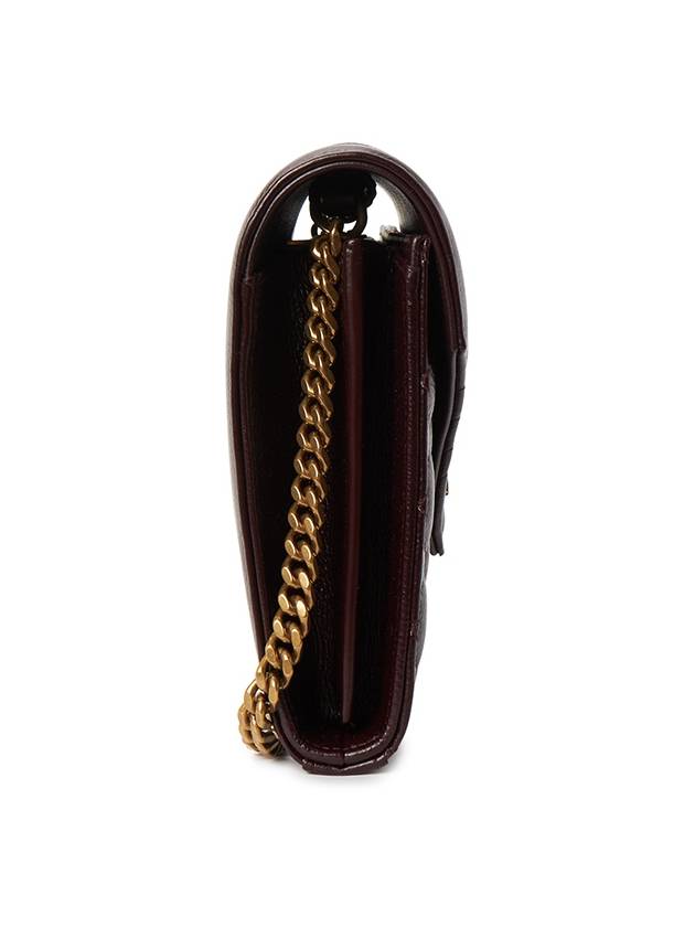 Saint Laurent Cassandre Logo Cross Bag Brown