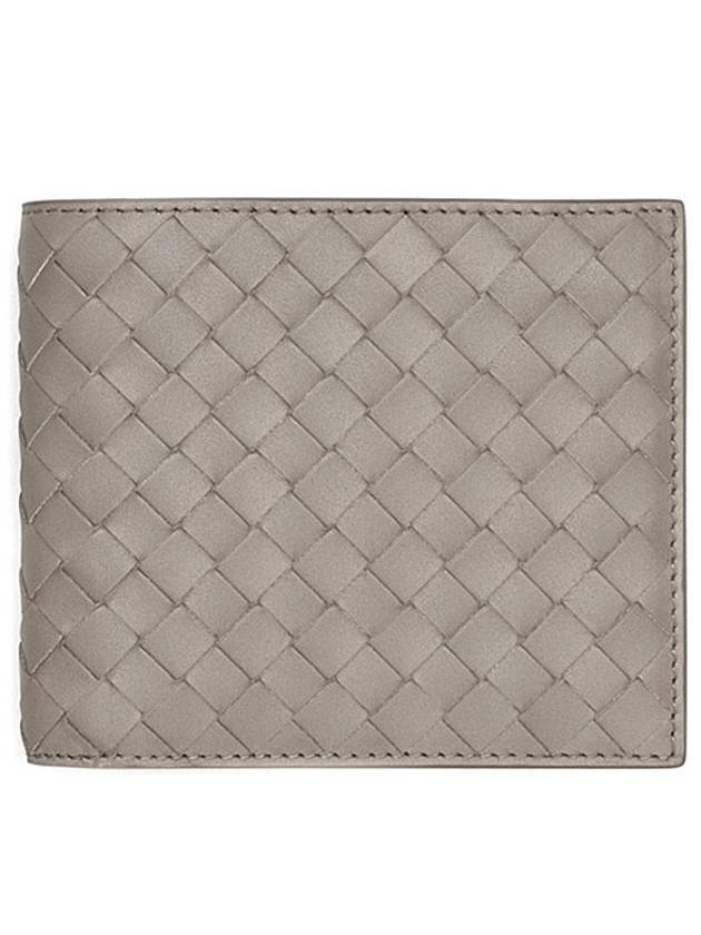 Bottega Veneta Intrecciato Weaving Half Wallet Sand Beige