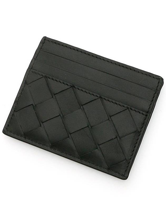 Bottega Veneta Intrecciato Leather Card Wallet Black