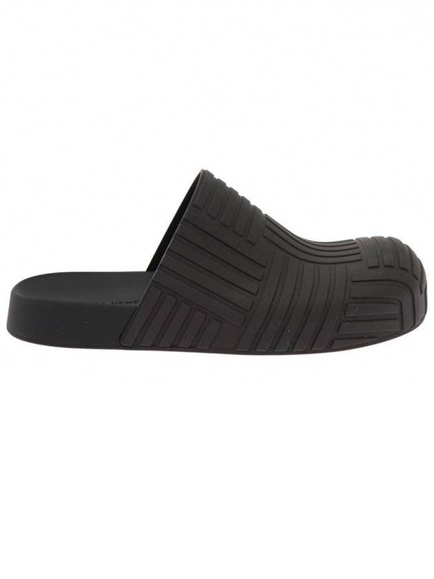 Bottega Veneta Intrecciato Rubber Clogs Slippers Black