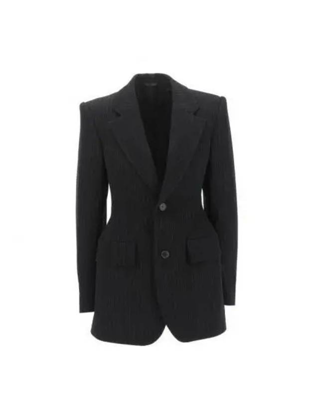 Balenciaga WoMen's Hourglass Blazer Jacket Black