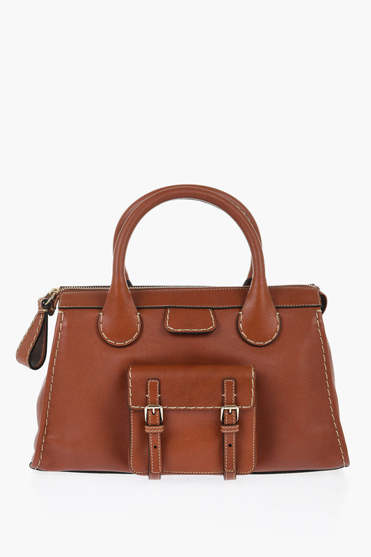 Chloe Leather Tote Bag With Removable Strap