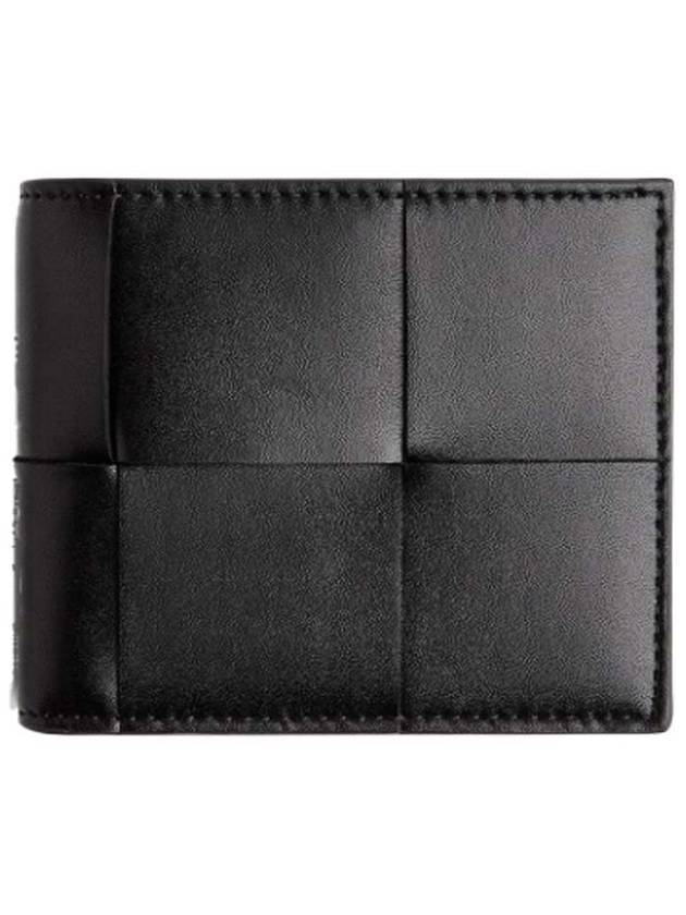 Bottega Veneta Intrecciato Half Wallet Black