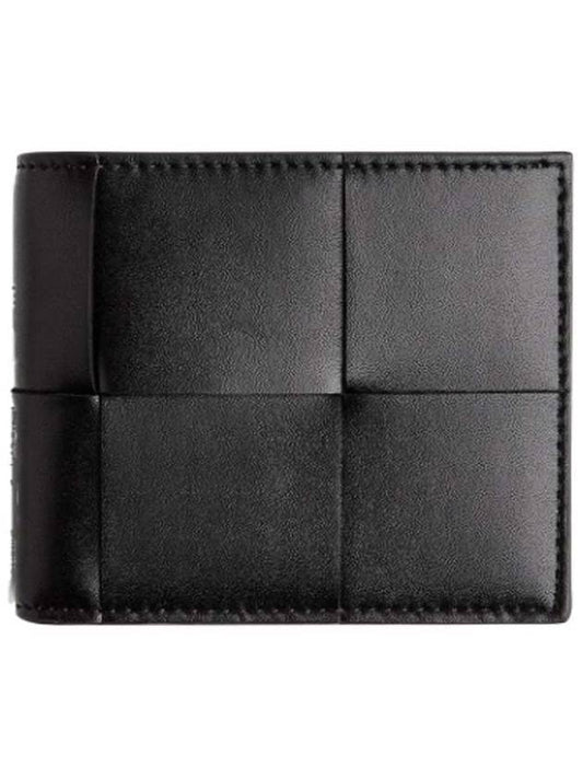 Bottega Veneta Intrecciato Half Wallet Black